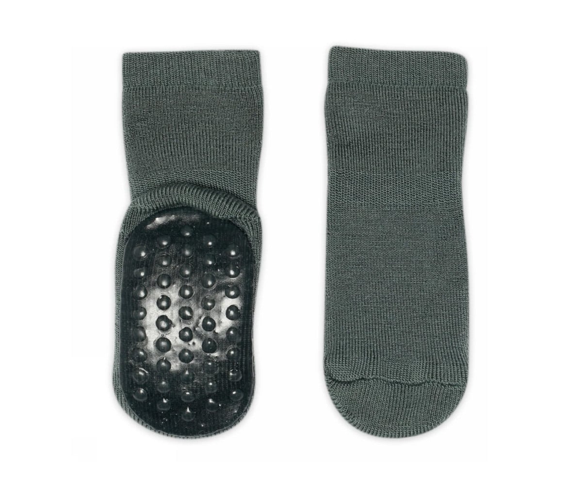 Calcetines Suela Antideslizante Lana Merino Dark Forest
