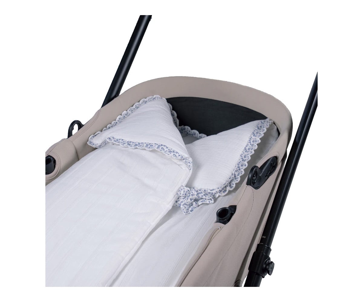 Arrullo/Manta Little Bloom Vichy Gris TOG 2,5