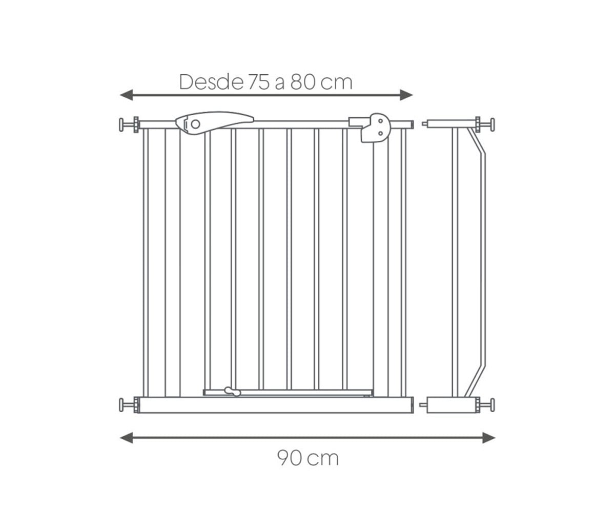 Puerta de Seguridad + Extensión Metálica