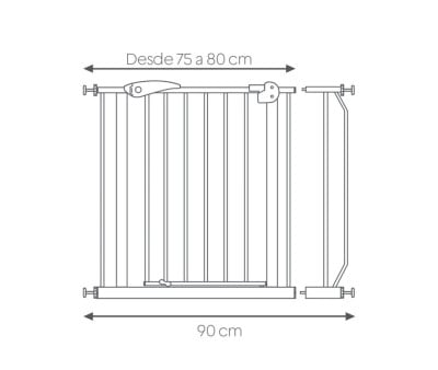 Puerta de Seguridad + Extensión Metálica