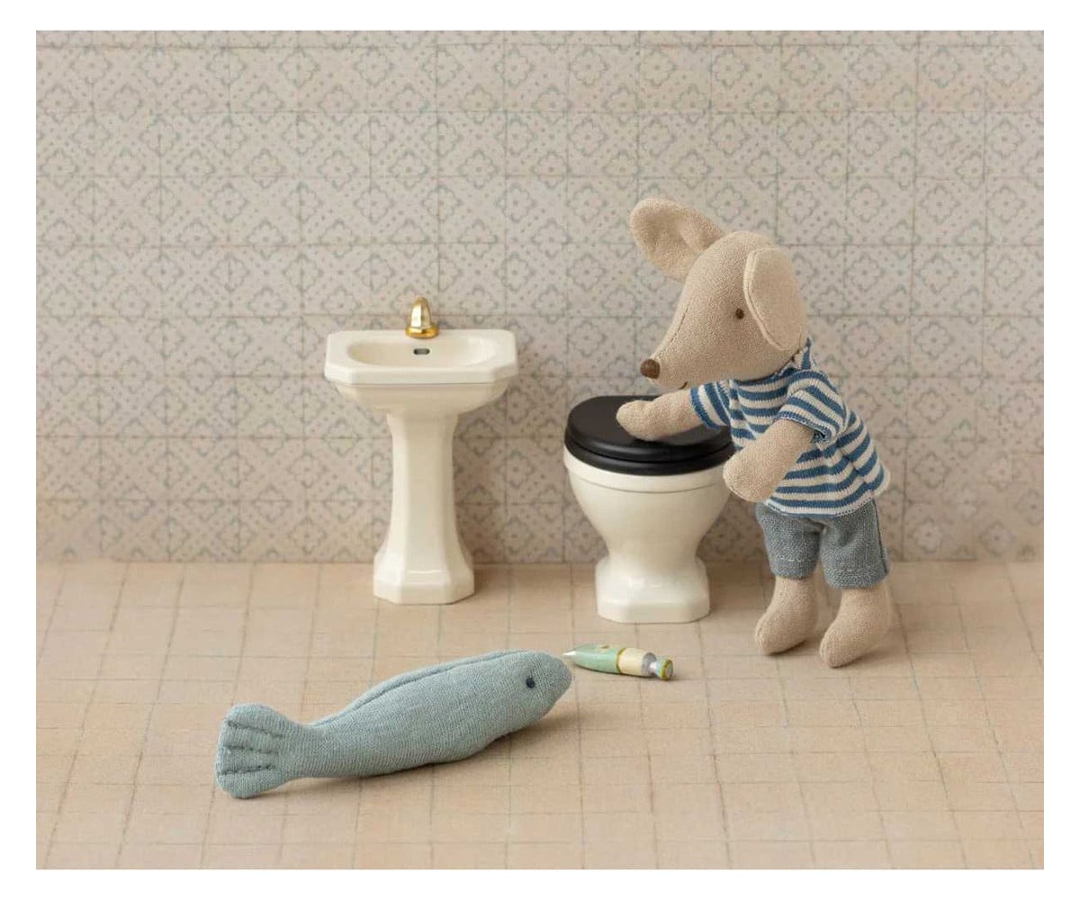 WC en Miniatura Ratón Off White Maileg