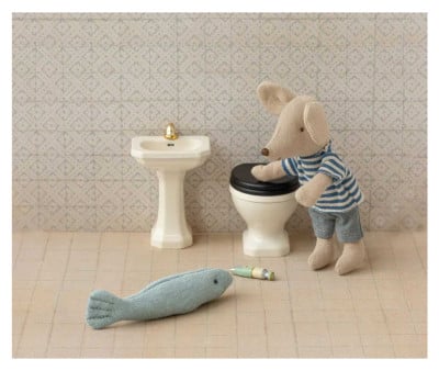 WC en Miniatura Ratón Off White Maileg