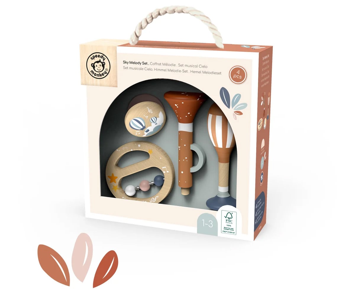 Set Musicale Piccolo in Legno Sky Melody