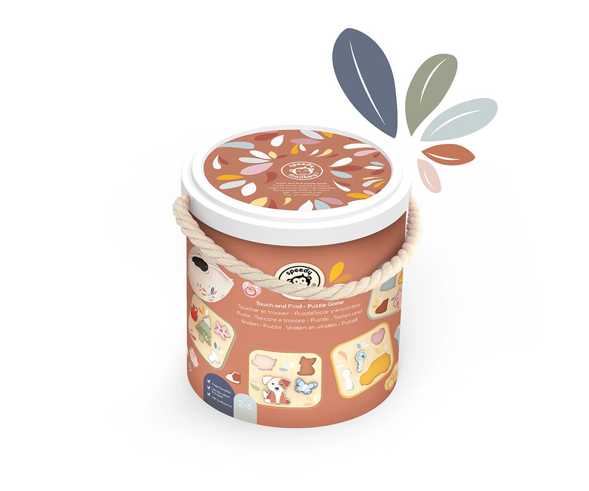 4 Puzzle Sensoriali Touch and Find