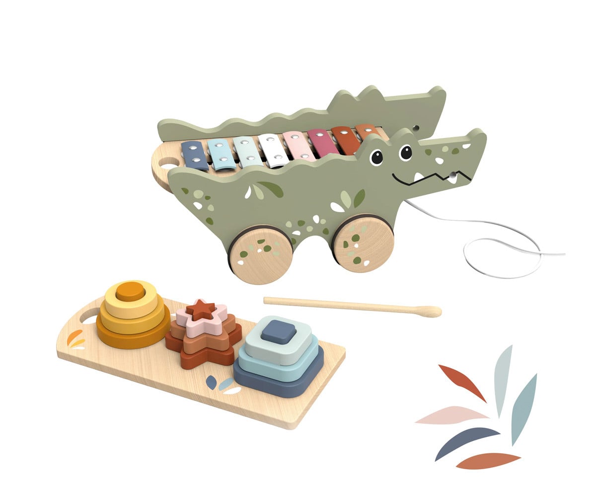 Trainabile Crocodile con Xilofono e Attività