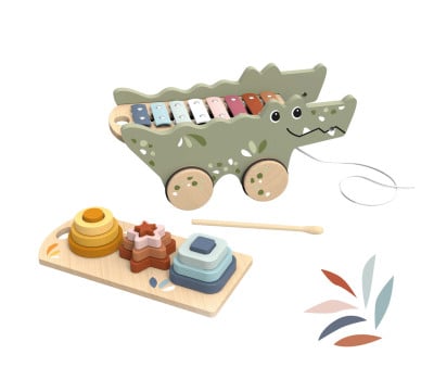 Trainabile Crocodile con Xilofono e Attività