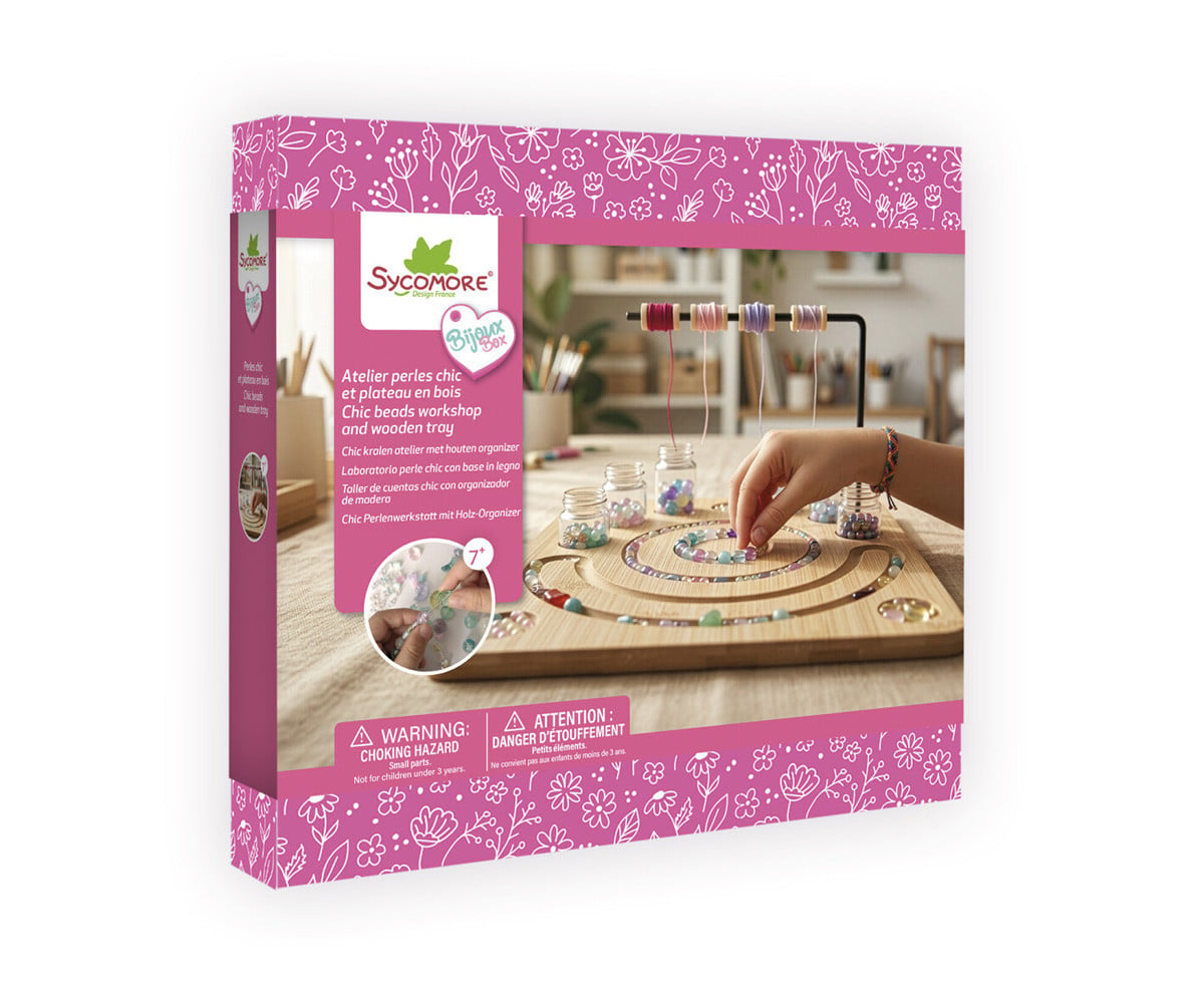 Bijoux Box XL Perlas Chic con Bandeja de Madera