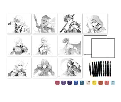 Scatola Creativa Manga L Heroes con Pennarelli