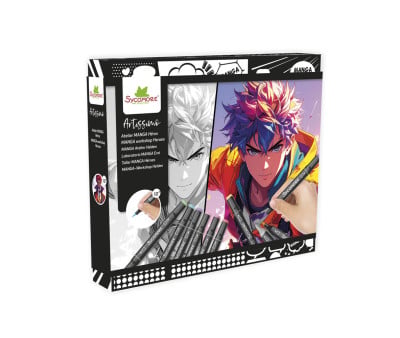 Scatola Creativa Manga L Heroes con Pennarelli