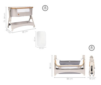 Minicuna Colecho Stella Walnut