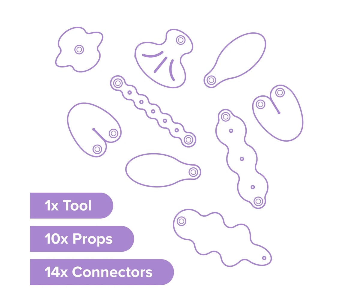 Kit Accesorios Deco-Props Blobbies