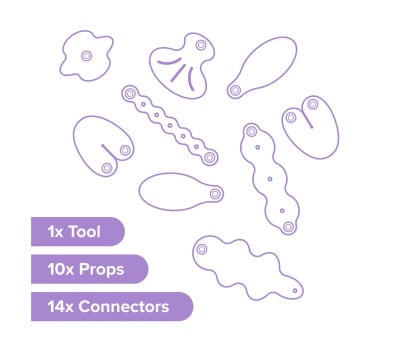 Kit Accesorios Deco-Props Blobbies