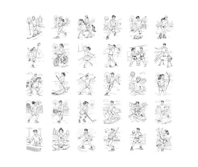 Plantillas Kidydraw Refill Sports