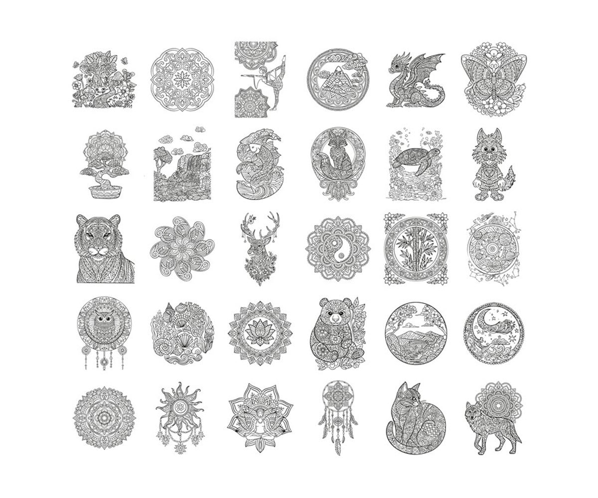 Plantillas Kidydraw Refill Zen