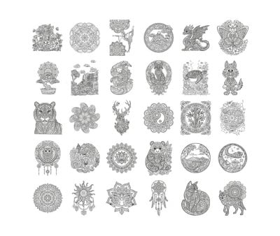 Plantillas Kidydraw Refill Zen