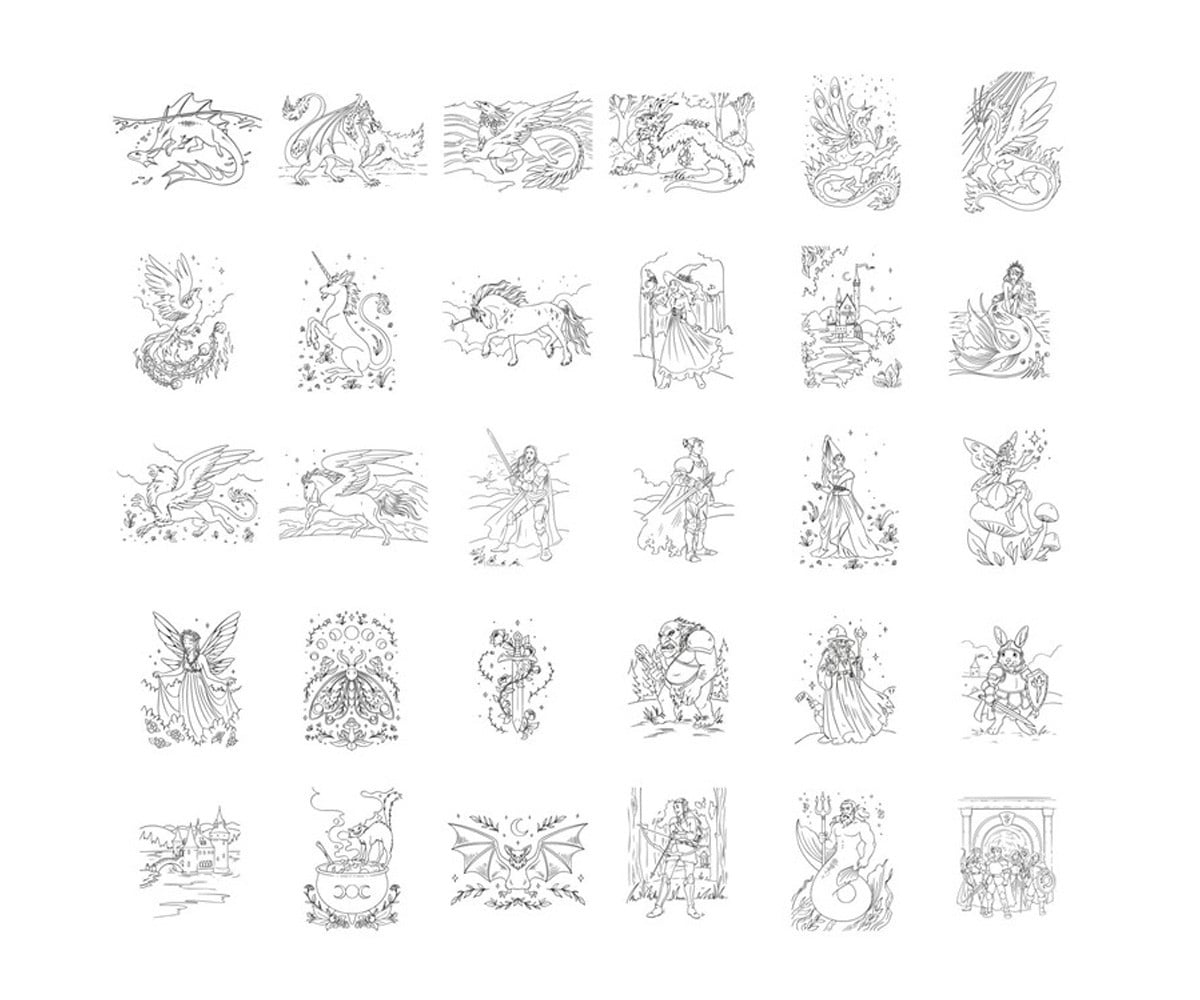 Plantillas Kidydraw Once Upon a Time Dragon