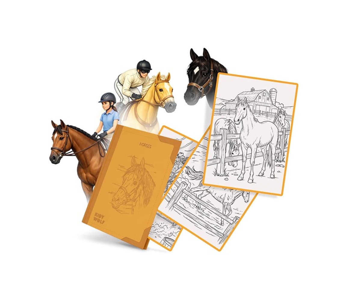 Plantillas Kidydraw Refill Horses