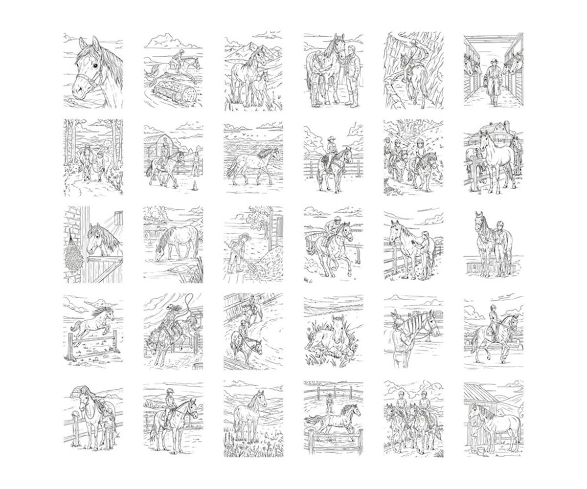 Plantillas Kidydraw Refill Horses