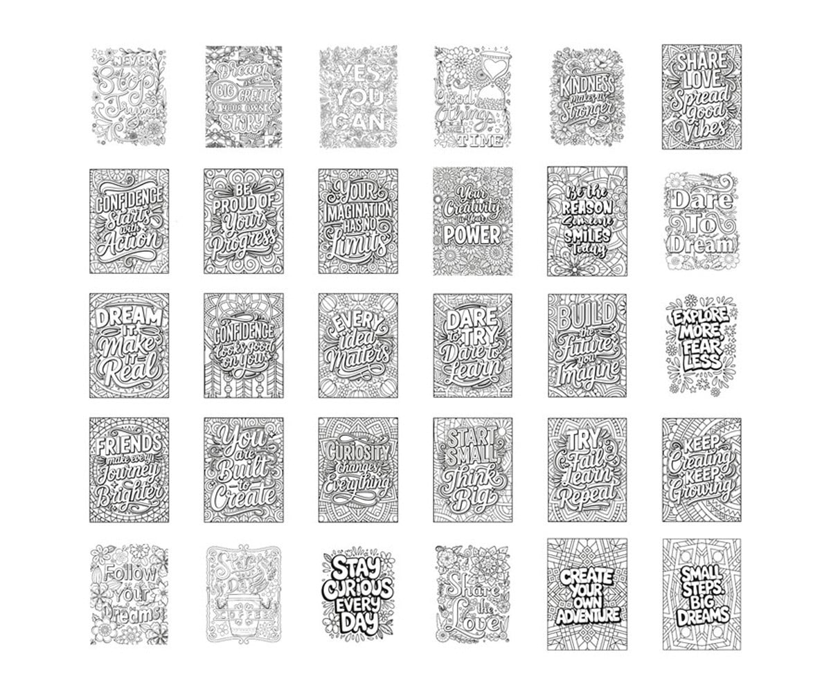 Kidydraw Refill Inspirational Quotes