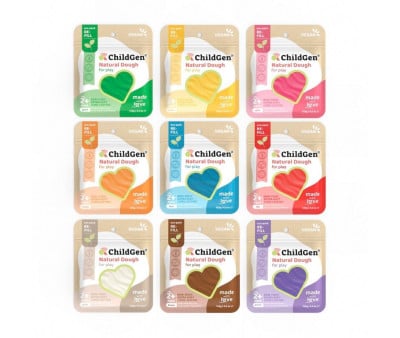 Pack 9 Bolsas de Plastilina Natural Childgen