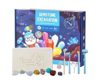 Kit Excavación de Piedras Semipreciosas Geological Gemstone