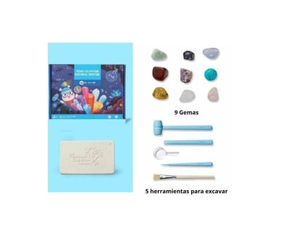 Kit Excavación de Piedras Semipreciosas Geological Gemstone