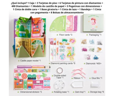 Kit Creativo 3D Diamond Art Dollhouse Fairies