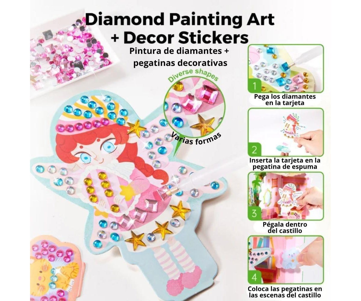 Kit Creativo 3D Diamond Art Dollhouse Fairies