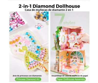 Kit Creativo 3D Diamond Art Dollhouse Fairies