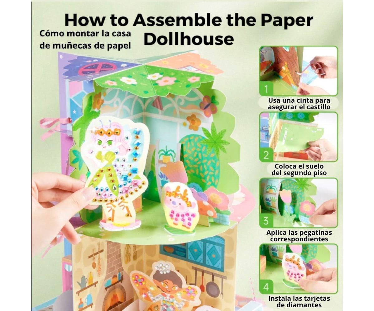 Kit Creativo 3D Diamond Art Dollhouse Fairies