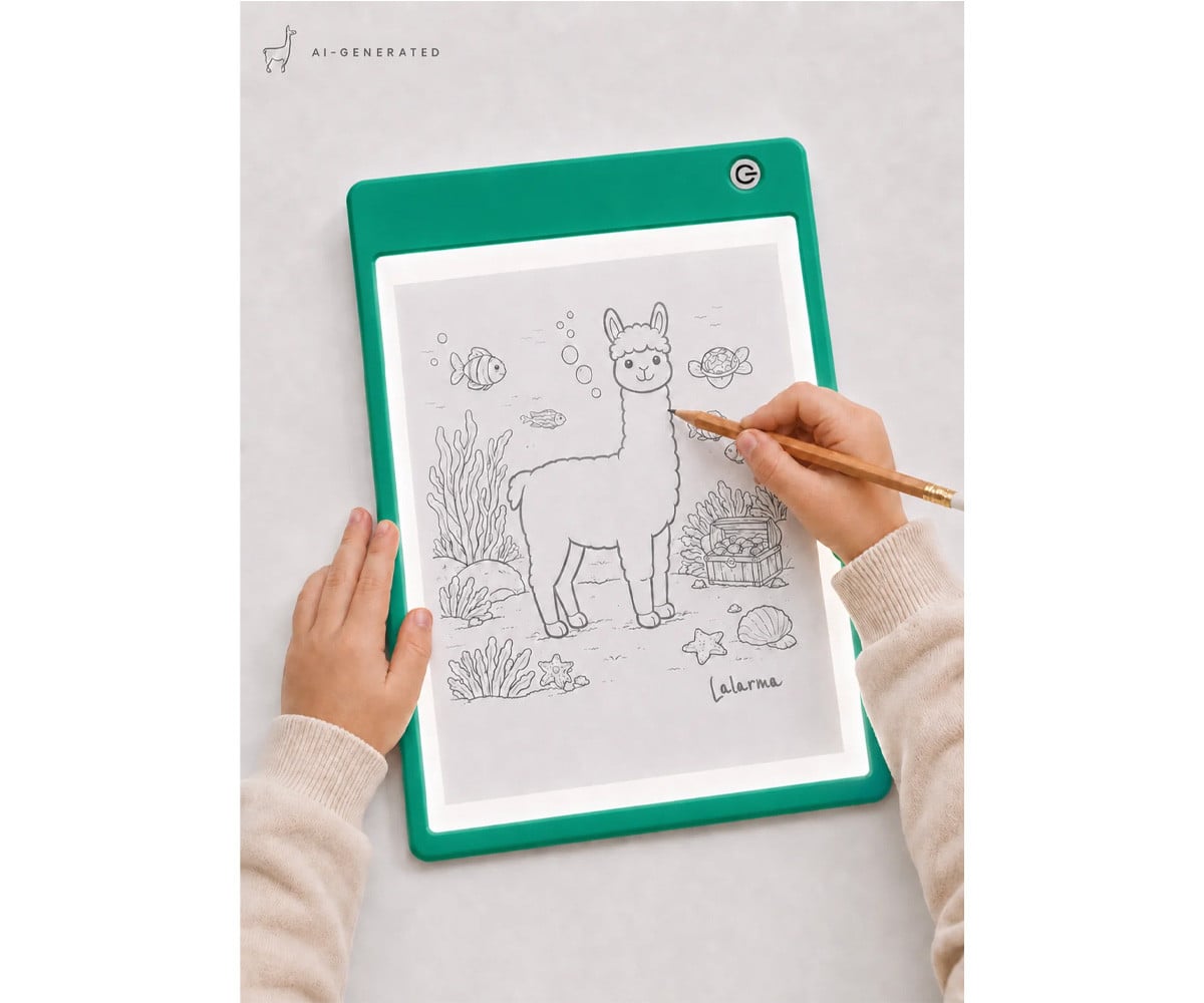 Tablet Luminosa para Dibujar Azul Sketch Light Pad Verde