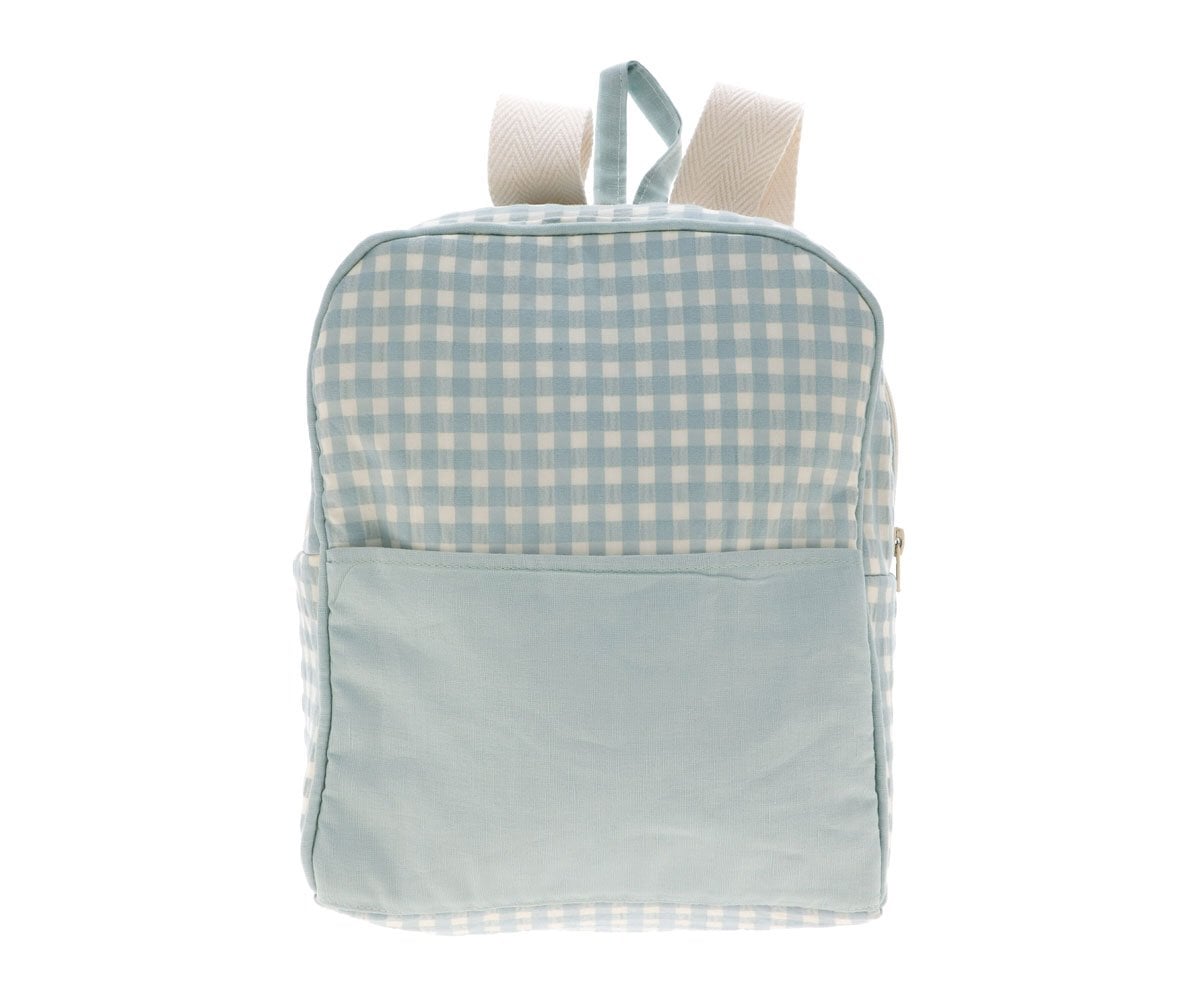 Sac à dos vichy Vert Personnalisable