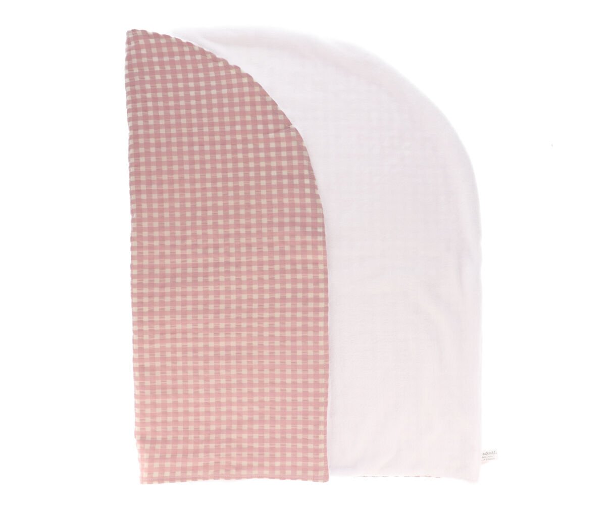 Couverture Berceuse Vichy Rose Personnalisable