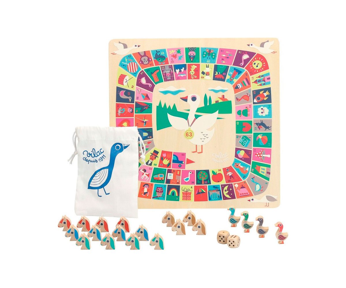 Jogo de Parcheesi e o Ganso