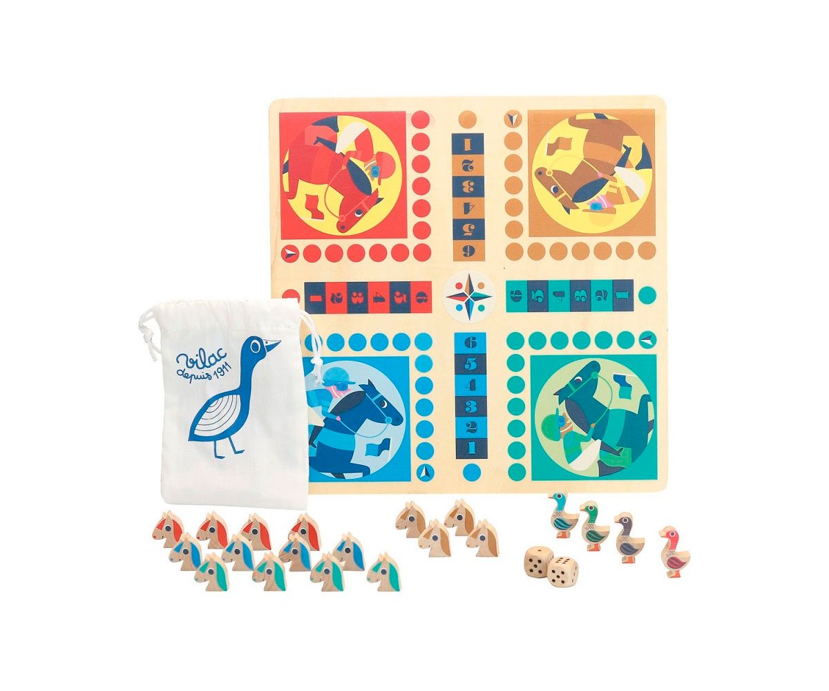 Jogo de Parcheesi e o Ganso
