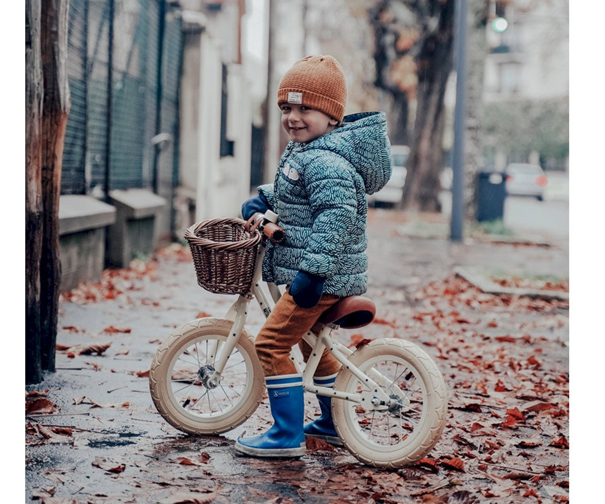 Bicicleta Banwood sin Pedales First Go! Bonton Crema