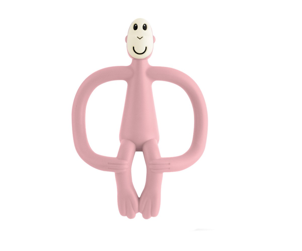 Anneau de Dentition Matchstick Singe Poudre Rose