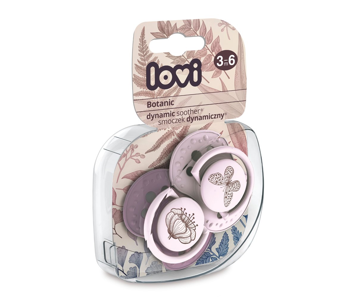 2 Chupetes Lovi Botanic Pink Vintage