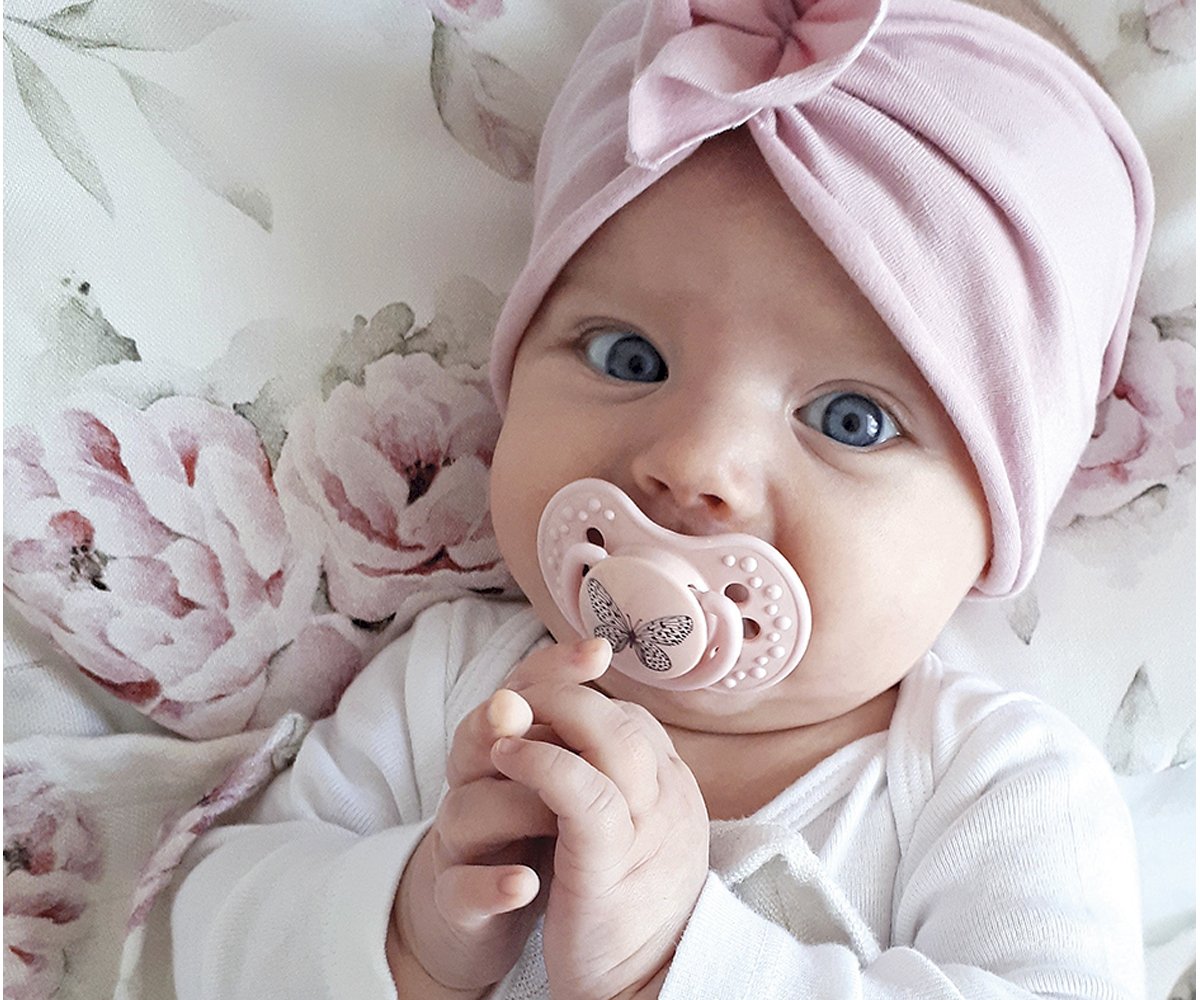 2 Chupetes Lovi Botanic Pink Vintage