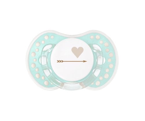 Succhietto Personalizzato LOVI Cuore Verde