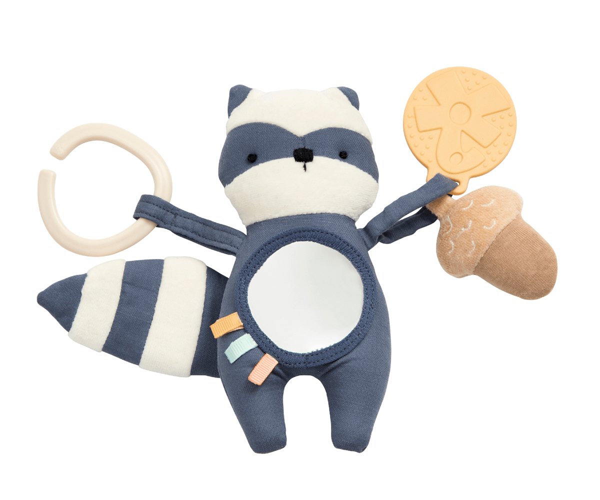 Peluche de dentition en forme de raton laveur
