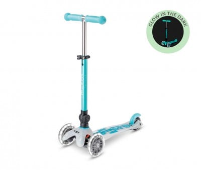 Scooter dobrável Orion Glow Blue Led Micro Deluxe