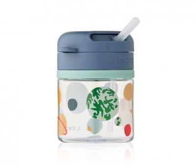 Bicchiere Tritan con cannuccia Pavia 280ml Universe/Classic Navy