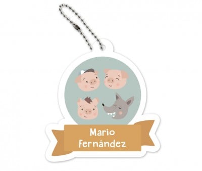 Chaveiro  Mochilas The Three Little Pigs