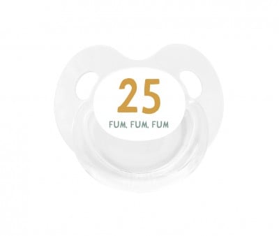 Chupete Retro Blanco 25 fum, fum, fum