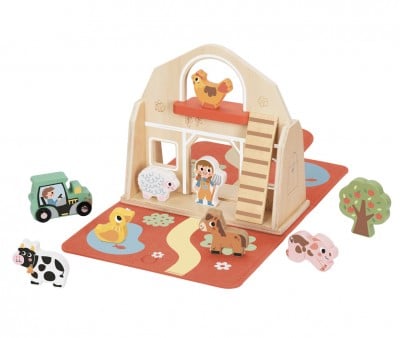 Set Maletín Granja de Madera