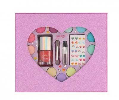 Caja Cosméticos Infantiles Corazón Brillante