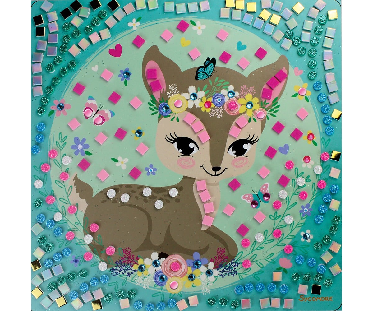 Mosaico de animais fofos