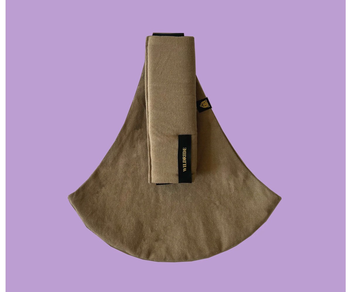 Portabebés Bandolera Wildride Lino Camel