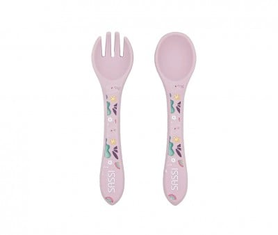 Cucchiaio e Forchetta in Silicone Unicorno